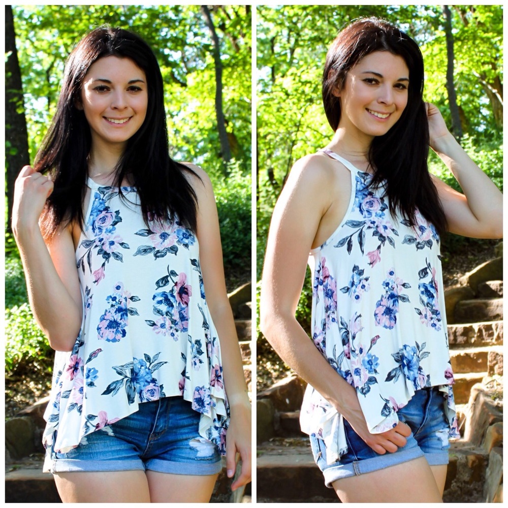 Katniss Everdeen Floral Print Tank